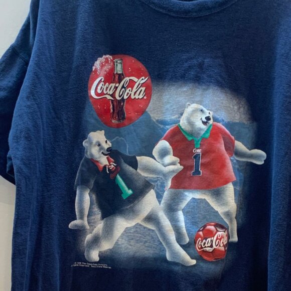 Coca Cola Vintage Polar Bear T-Shirt 1998 - Size XL - Picture 3 of 8